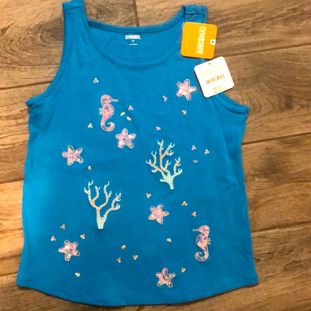 Girls Gymboree size 10 Blue Aqua Tank NWT